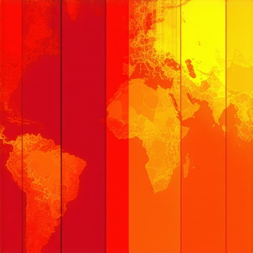 Heatmap visualization showing user engagement zones on Google Maps