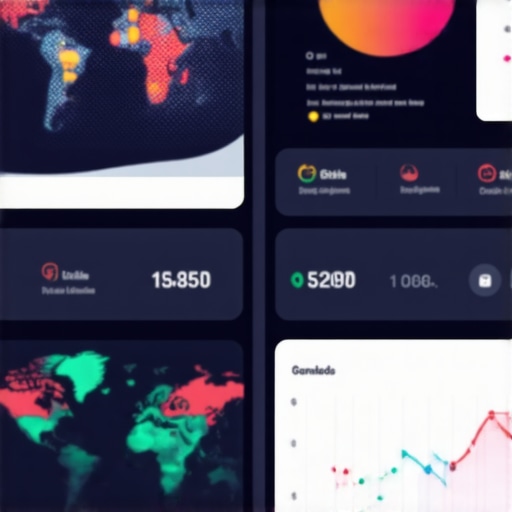 Digital Map Analytics Dashboard Screenshot of a data analytics dashboard with maps and ranking charts