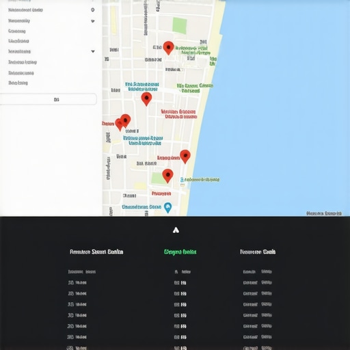 Screenshot of analytics dashboard displaying local SEO metrics and rankings.