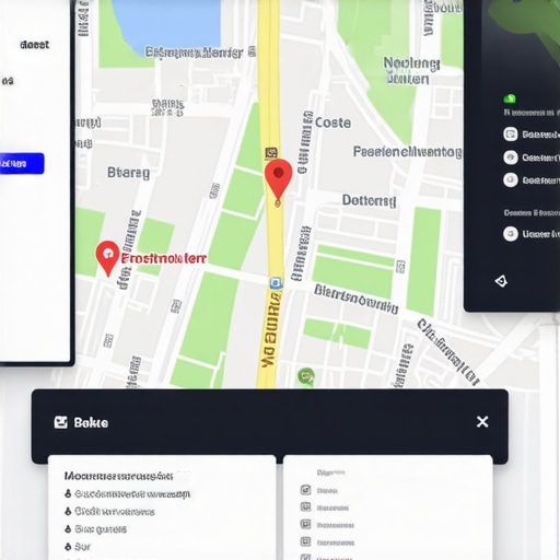 A detailed dashboard displaying map analytics data for local business optimization.