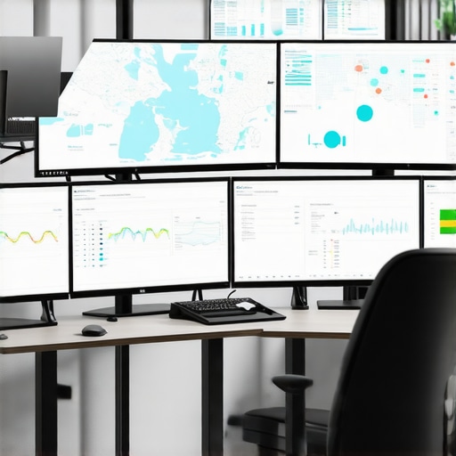 Monitoring Tools for Local SEO Screens showing maps analytics and SEO metrics on a professional desk