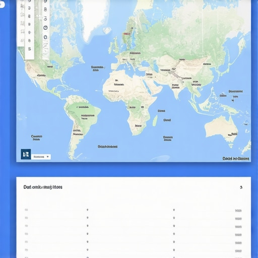 Google Map Analytics Dashboard Google Map analytics showing data insights and trends.