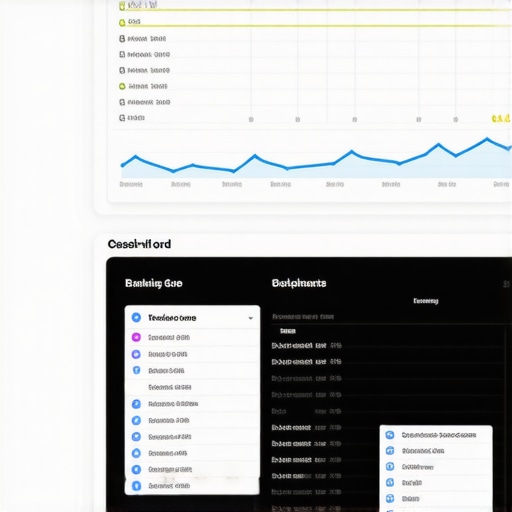Graphical interface of a local SEO dashboard displaying ranking fluctuations and insights