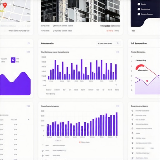 Screenshot of a map analytics tool displaying rankings and traffic data for local SEO efforts.