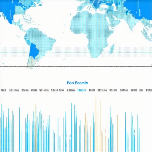Line graph illustrating fluctuations in Google Maps pin locations, indicating competitor activity and ranking signals.