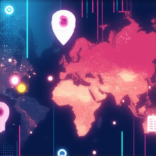 Map analytics data visualization for local SEO