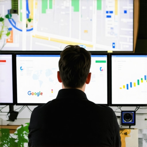 A person reviewing Google Maps and analytics dashboards for local SEO performance