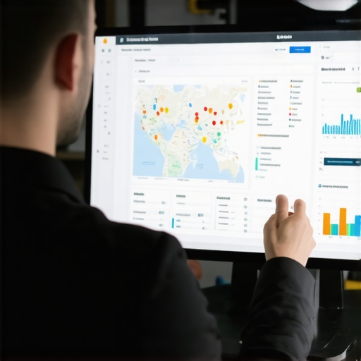 Person reviewing analytics and maps for local SEO optimization