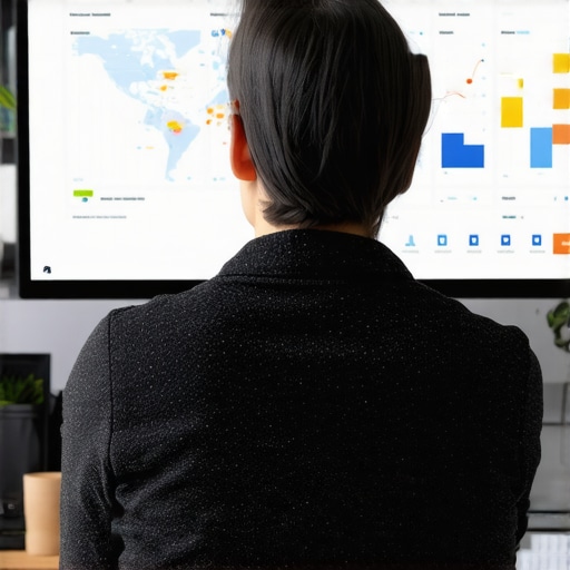 An individual working on local SEO data with maps and performance charts to optimize Google Maps rankings.