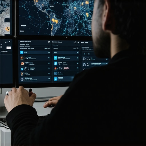 Person reviewing maps analytics data on a computer screen